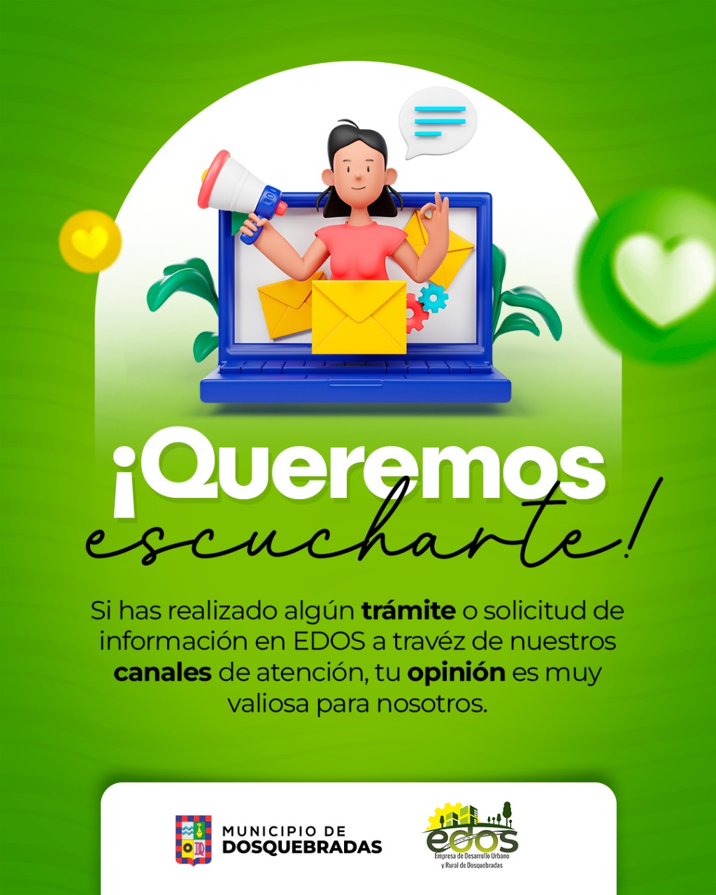 Queremos escucharte